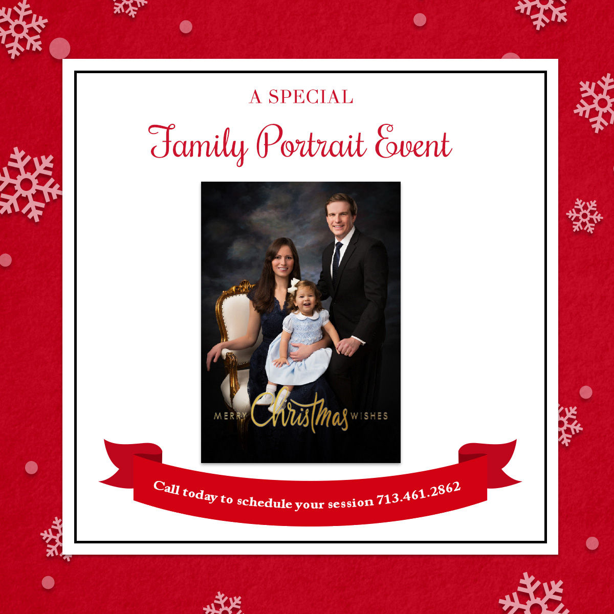 Family Portrait Photography Holiday Cards in Houston