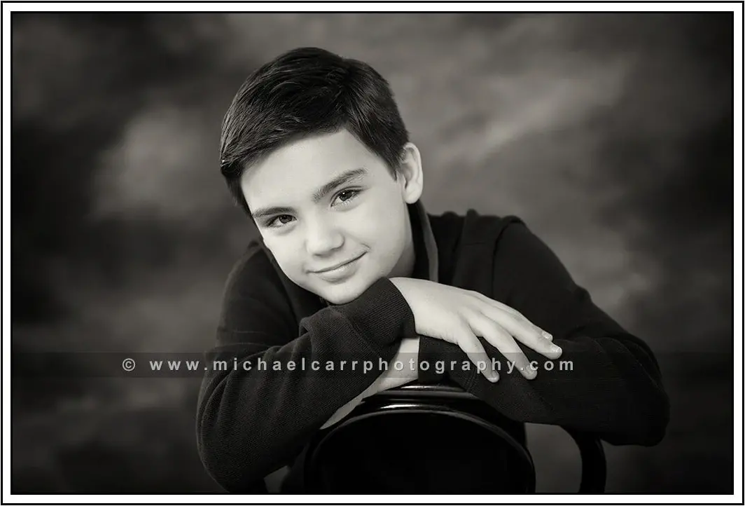 Black and White Children Photography