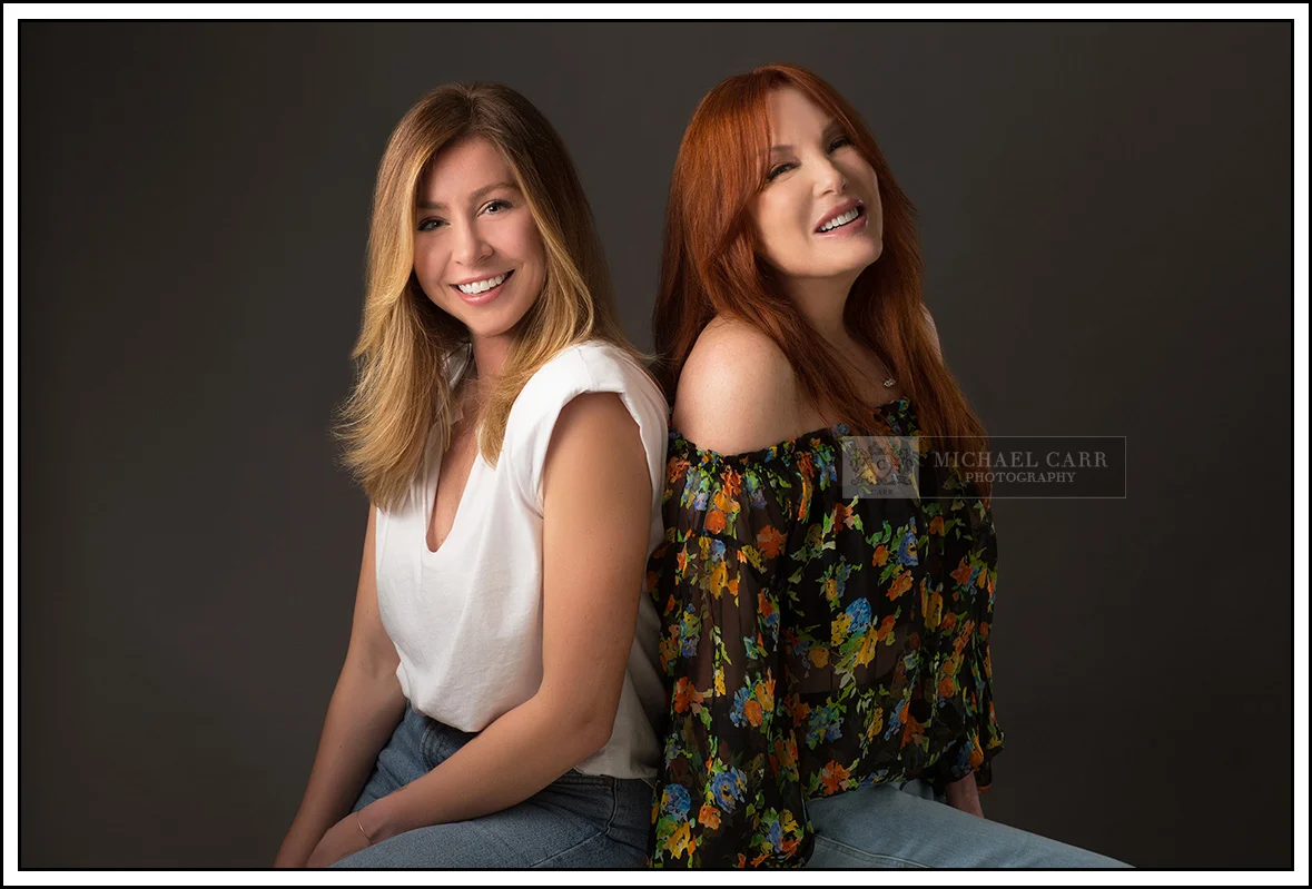 Professional Photographer Houston Branding portrait of two business partners photographed together at Michael Carr Photography in Houston.
