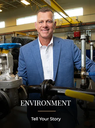 Professional Photographer Houston Professional personal branding portrait of a business executive in an industrial workplace by Houston Personal Branding Photographer Michael Carr Photography.