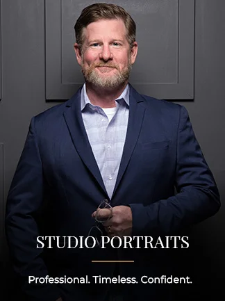 Professional Photographer Houston Professional studio portrait of a Houston business executive photographed by Michael Carr Photography.